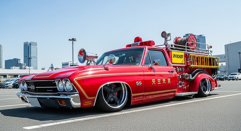 シェビル消防車のドリ車