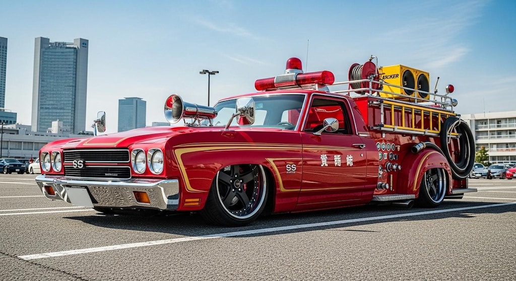 シェビル消防車のドリ車