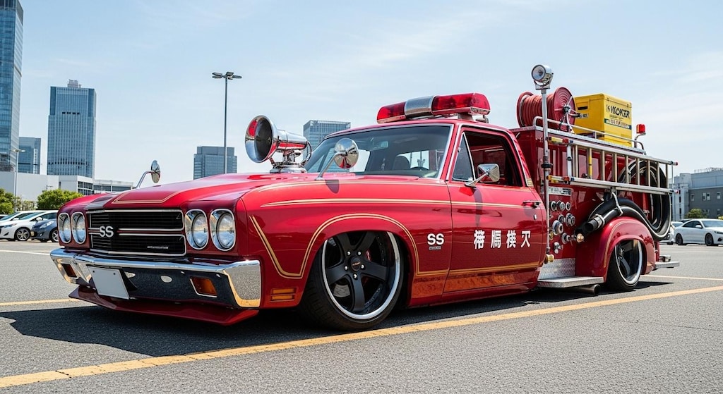 シェビル消防車のドリ車
