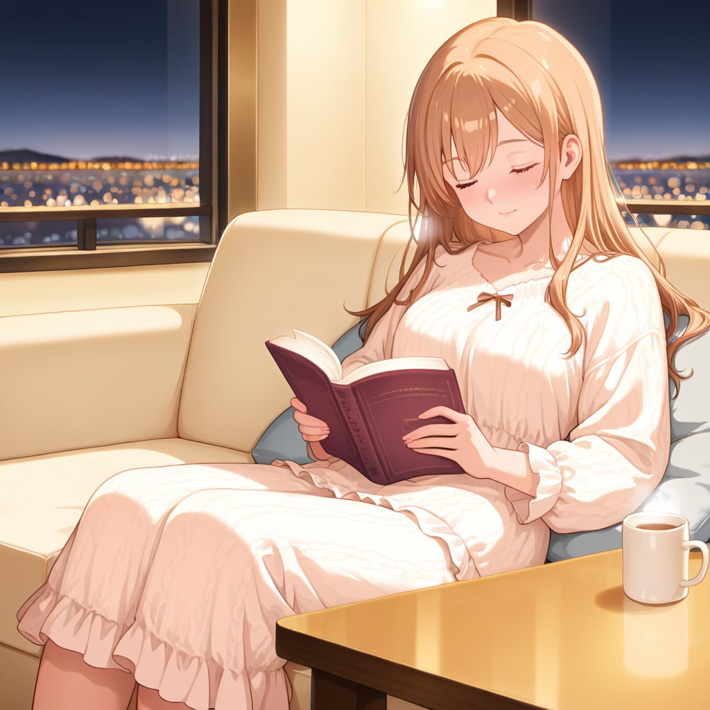 夜の読書時間 | の人気AIイラスト・グラビア