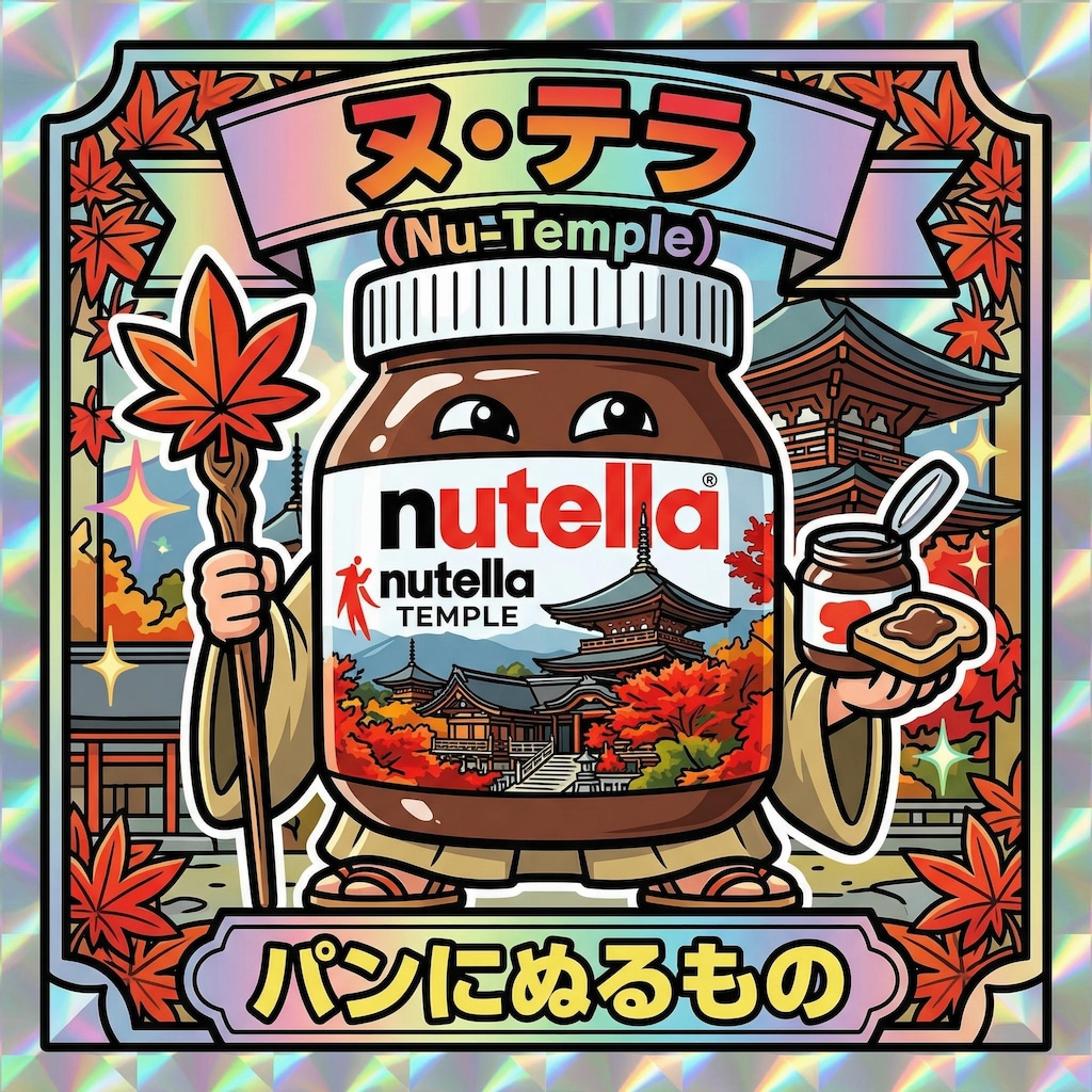 パンにヌテラを塗ってら