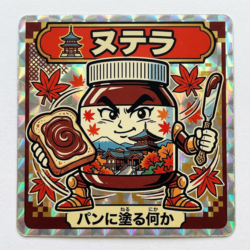 パンにヌテラを塗ってら