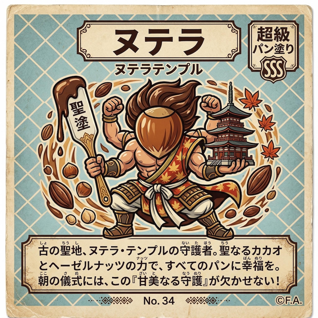 パンにヌテラを塗ってら