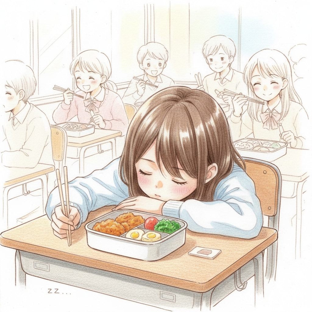 【お昼】途中で寝ちゃいました