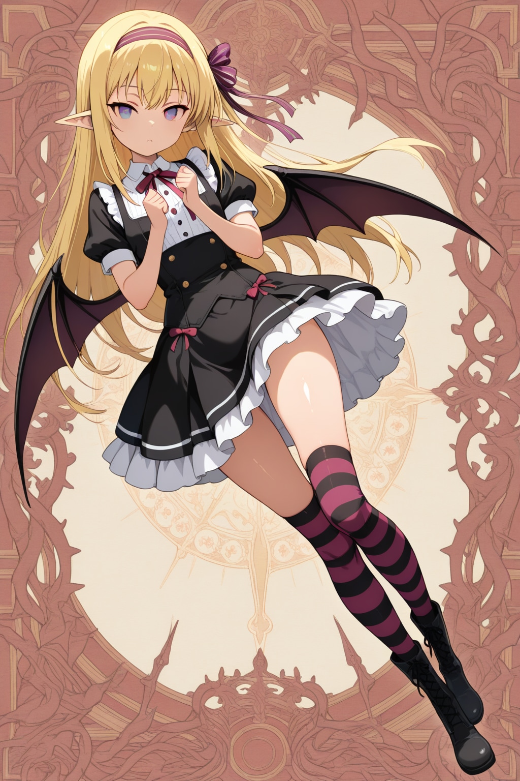 girl with a cold look