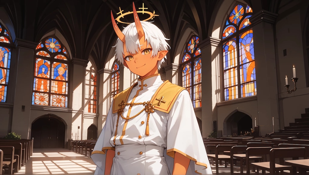 教会の天使たち