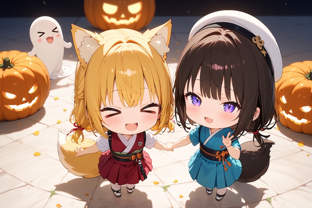 「トリックオアトリート-♪、トリックオアトリート-♪」。