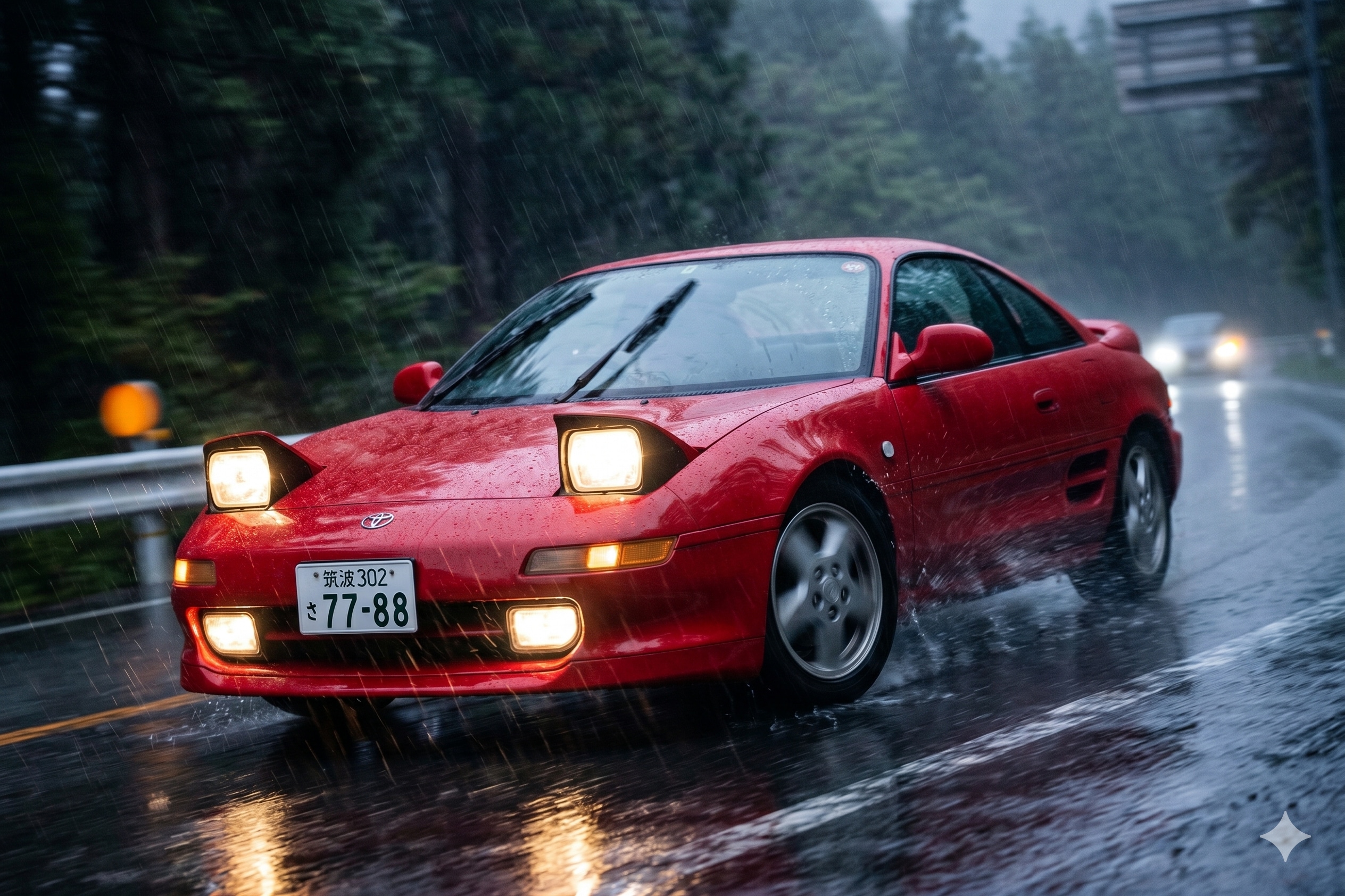 雨天のミッドシップ