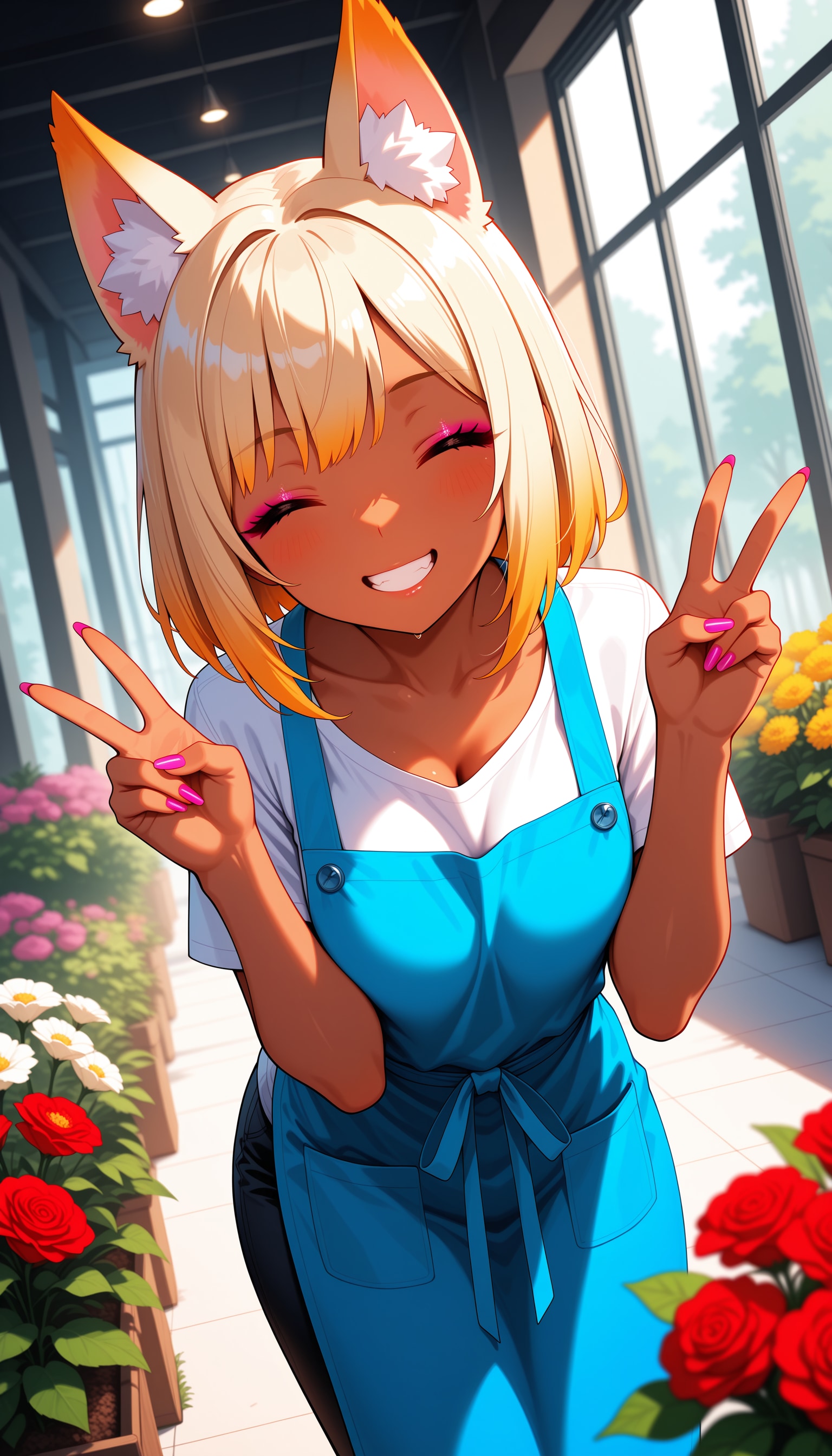 ギャルの【#けもみみ花屋にようこそ】