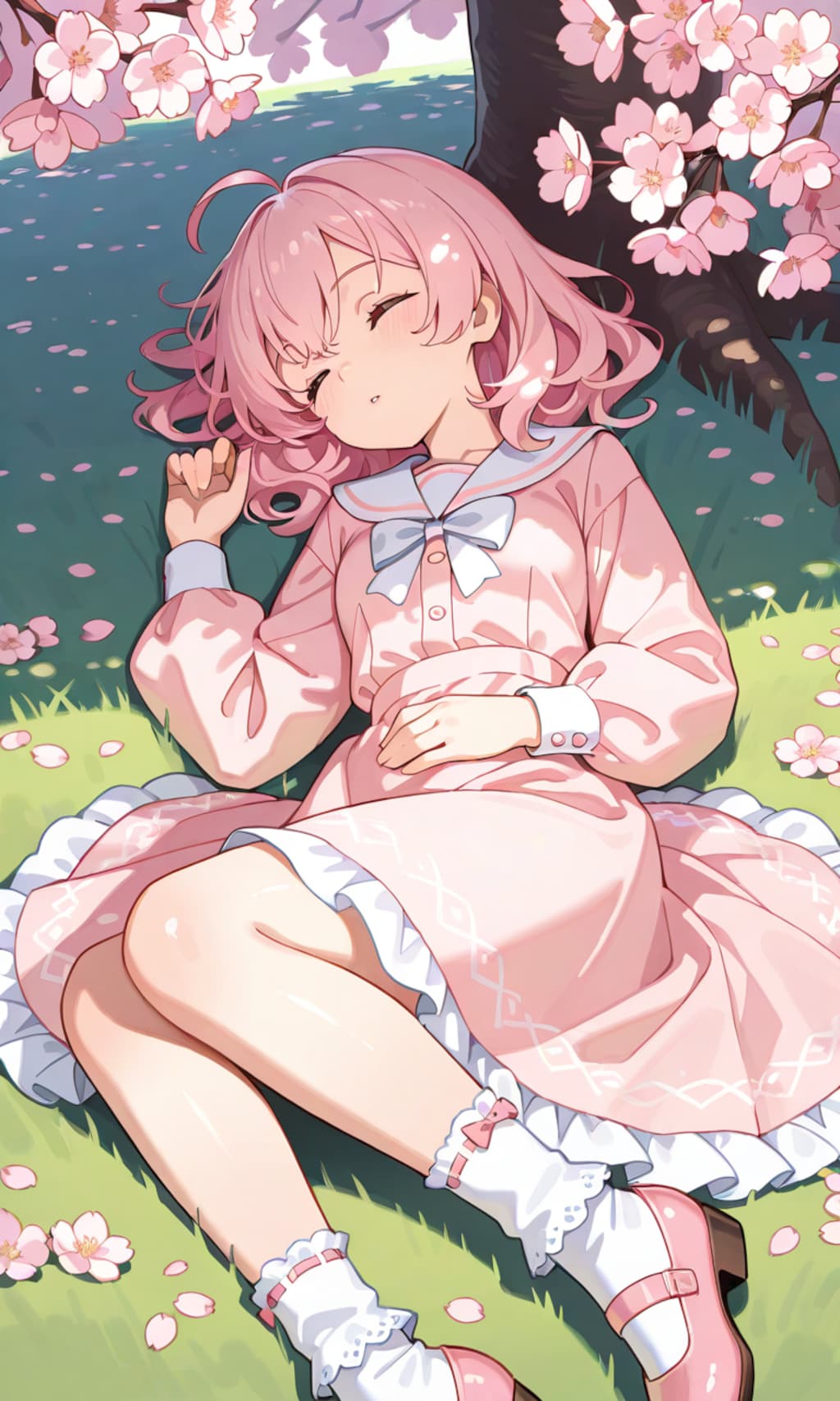 桜の眠り娘