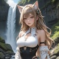 水着の猫耳少女 3枚目