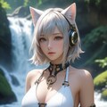 水着の猫耳少女 6枚目