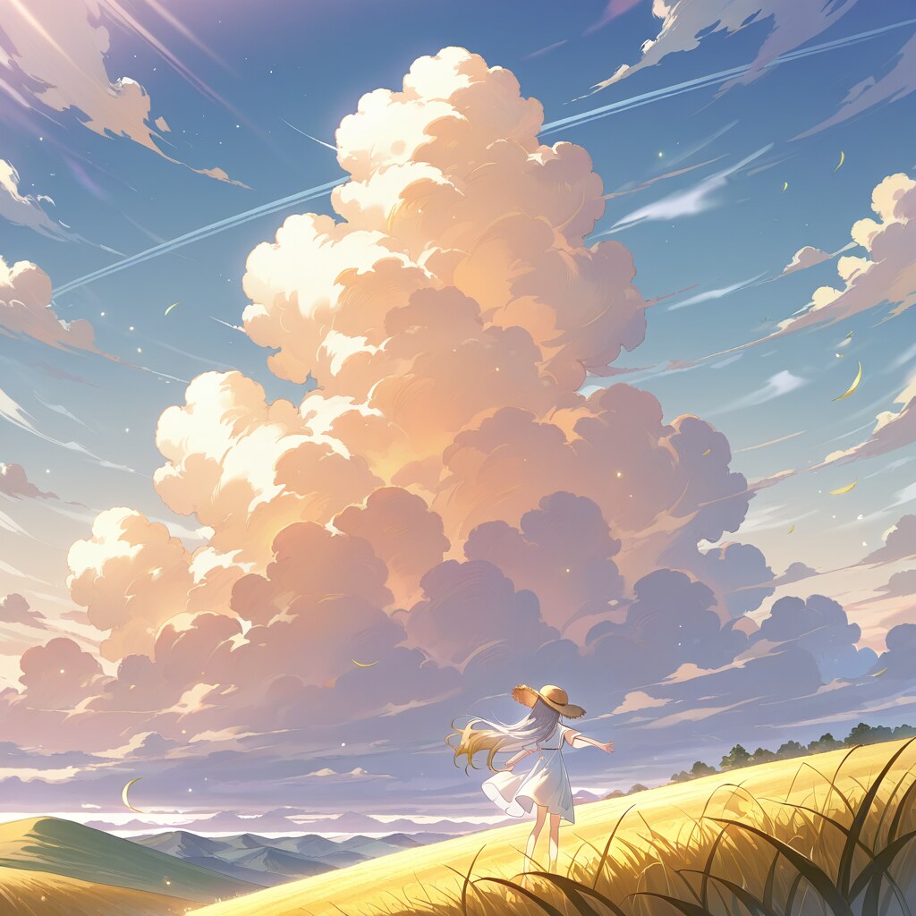 風に乘る巨大雲