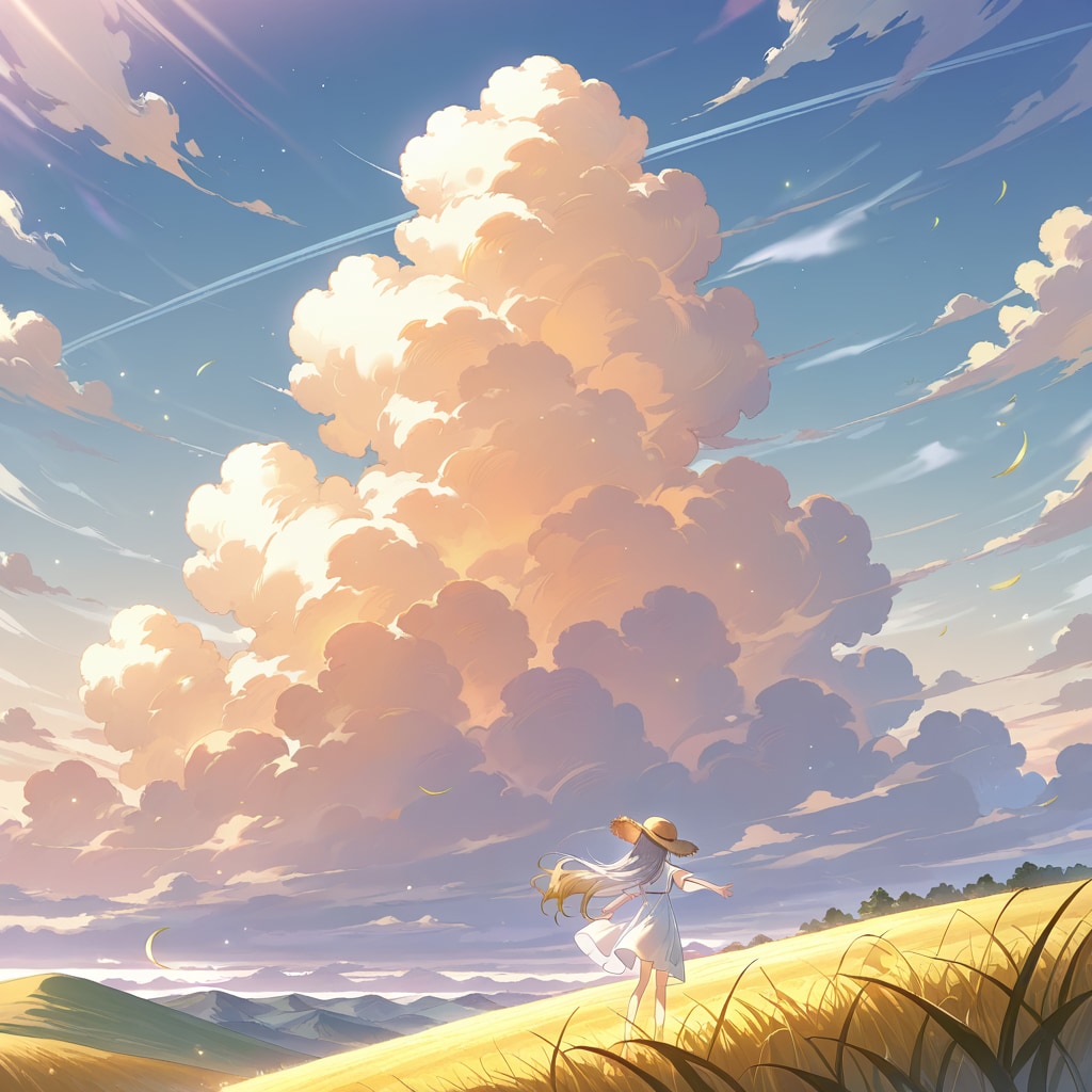 風に乘る巨大雲