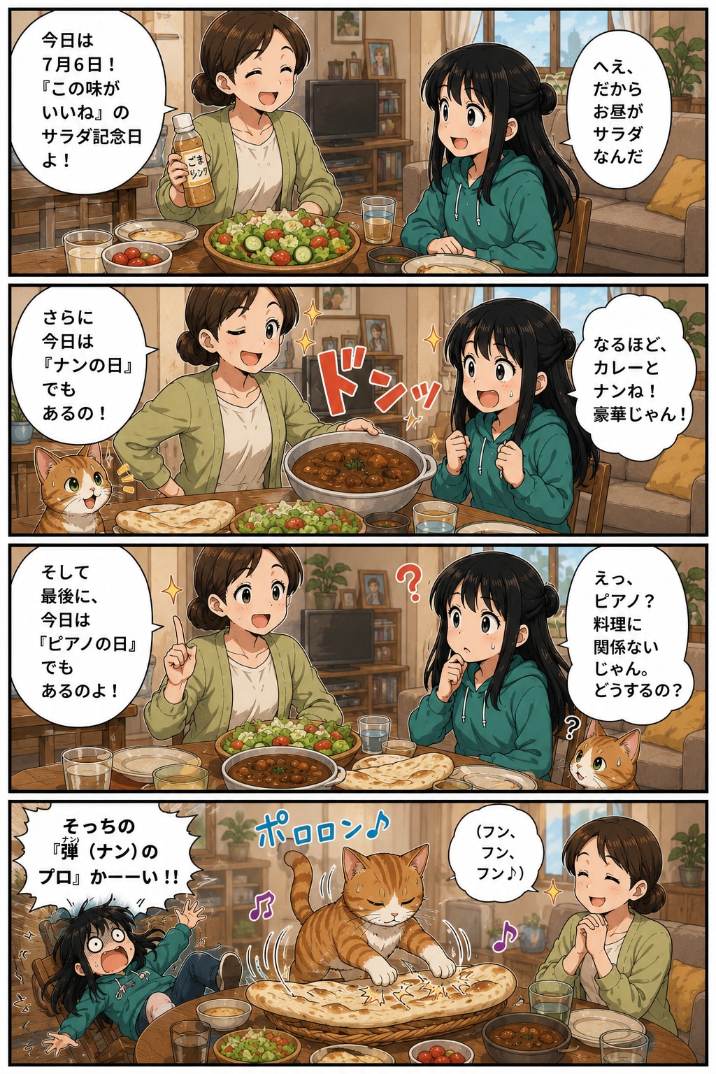 いったいナンの日しょ～～！？ | の人気AIイラスト・グラビア