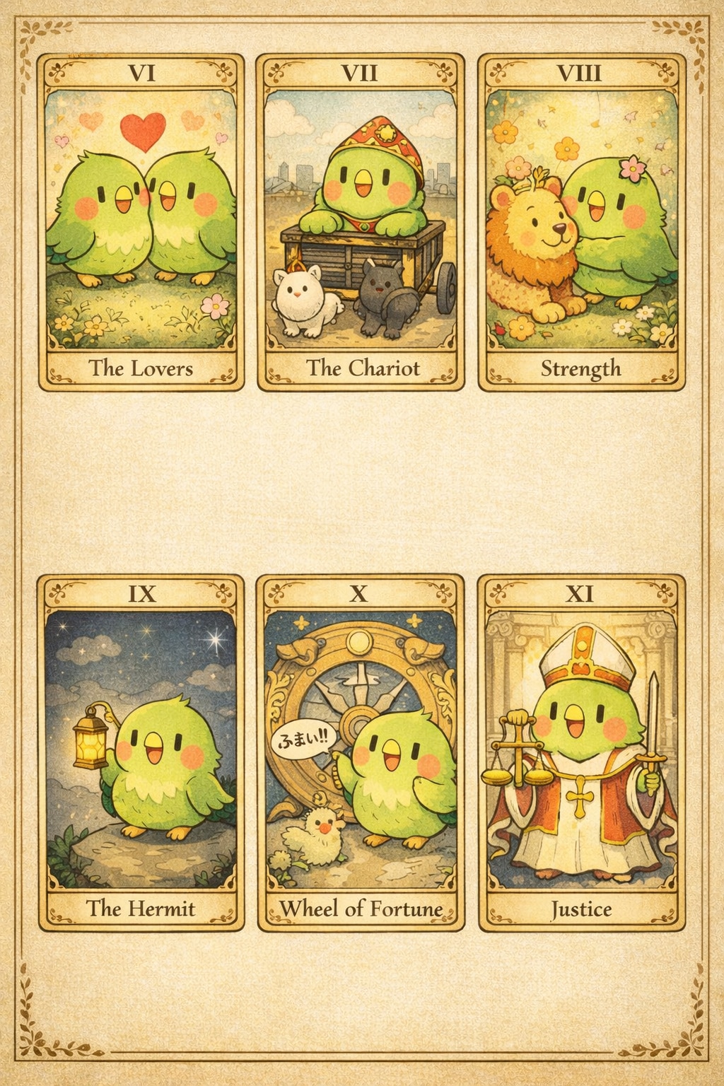 インコのタロットカード集