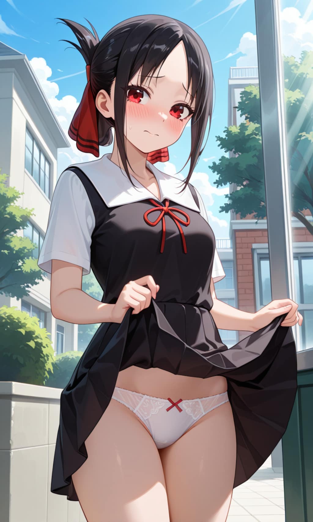 校舎裏で見せてくれるかぐやさん