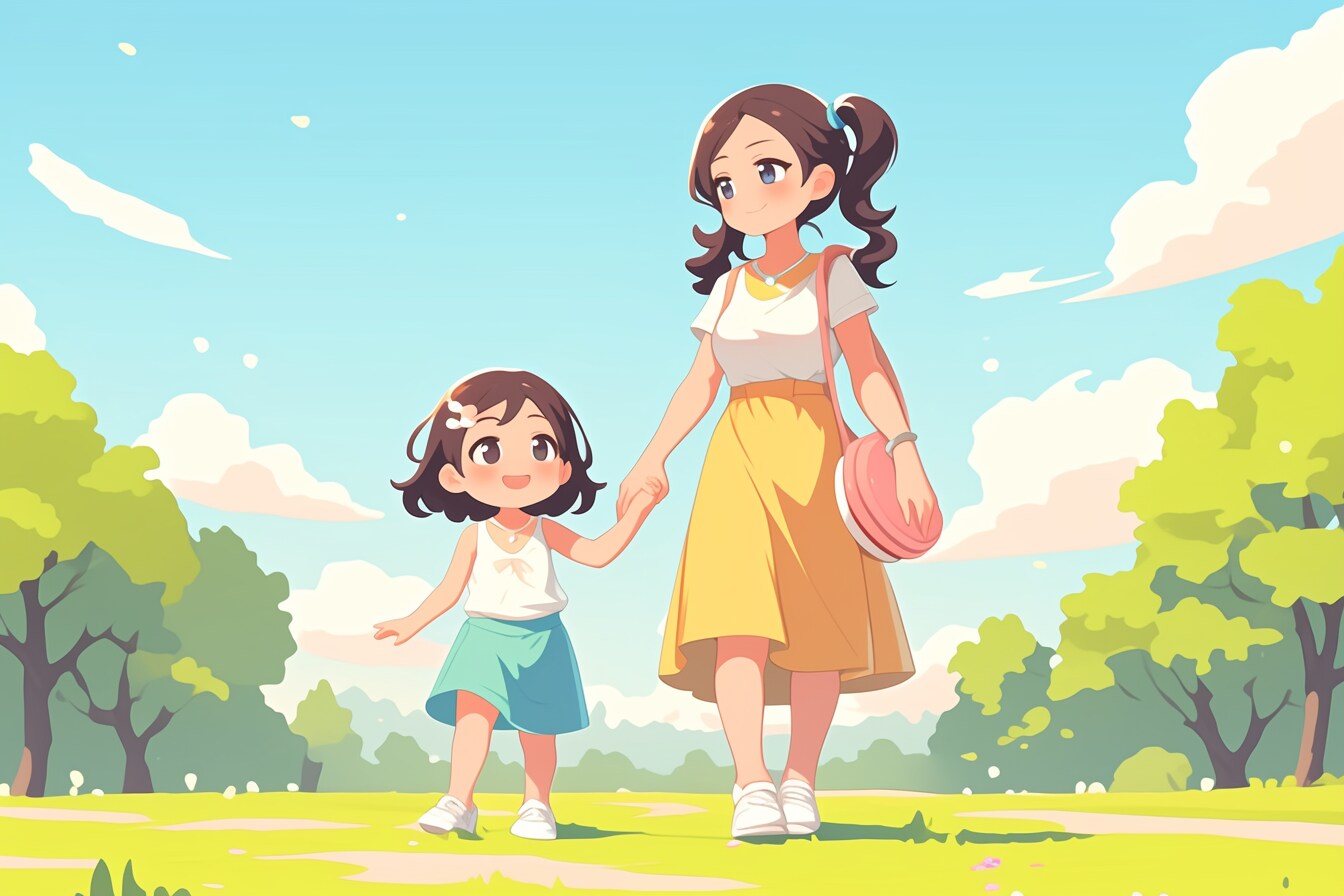 母と娘26 | の人気AIイラスト・グラビア