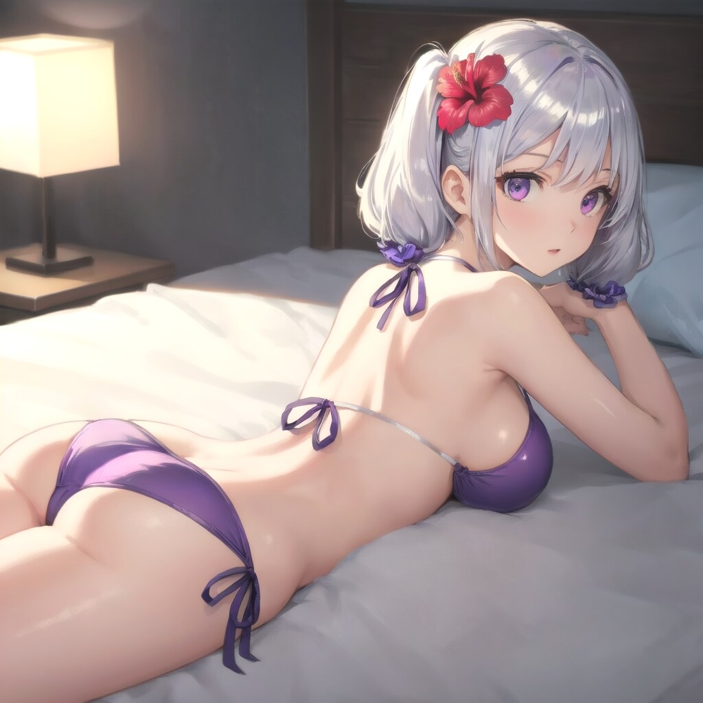 着替えついでに寛ぐエルファシアさん16歳