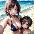 少年とビキニお姉さん② 4枚目