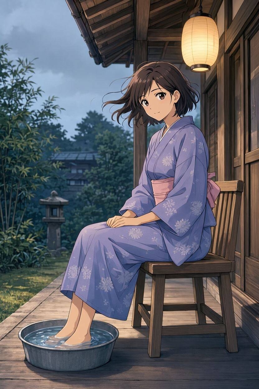 夕涼み(MAI-Image-2.5-Flash)(9) | の人気AIイラスト・グラビア
