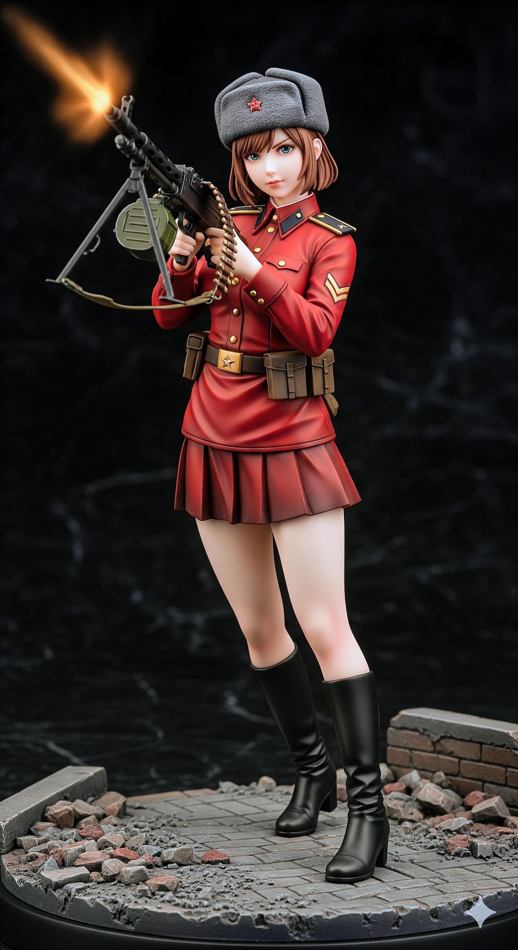 ソ連赤軍マシンガン＆スナイパーお姉やん