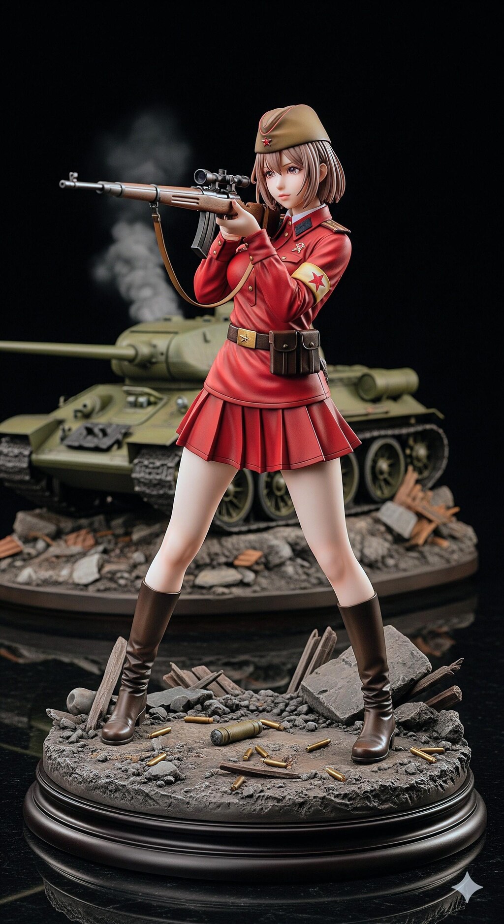 ソ連赤軍マシンガン＆スナイパーお姉やん