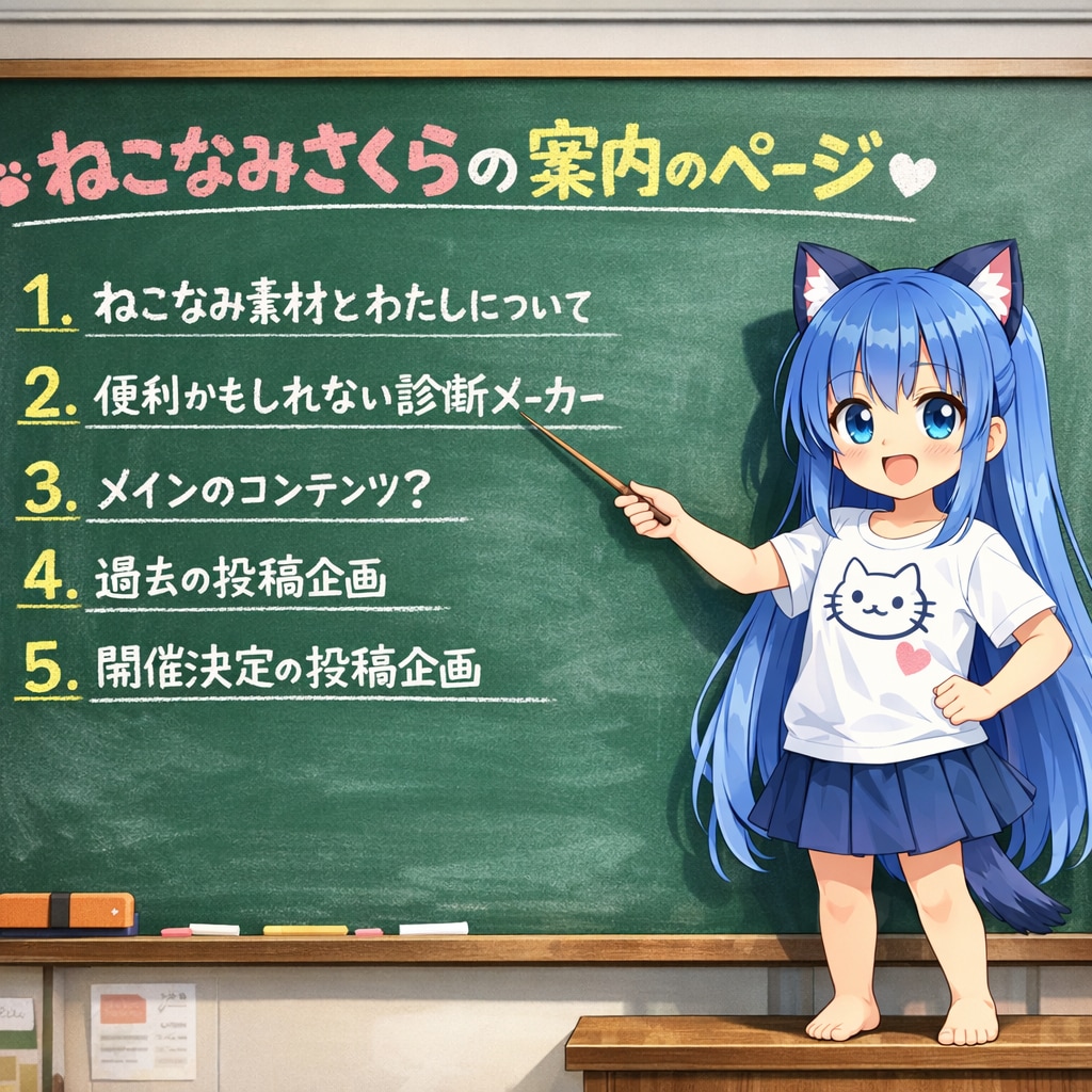 ねこなみさくらの案内ページ