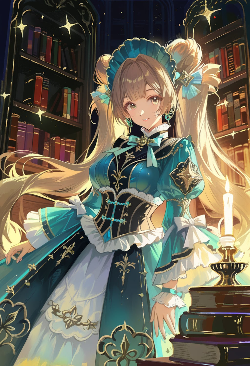 ゴスロリドレス姿の美少女