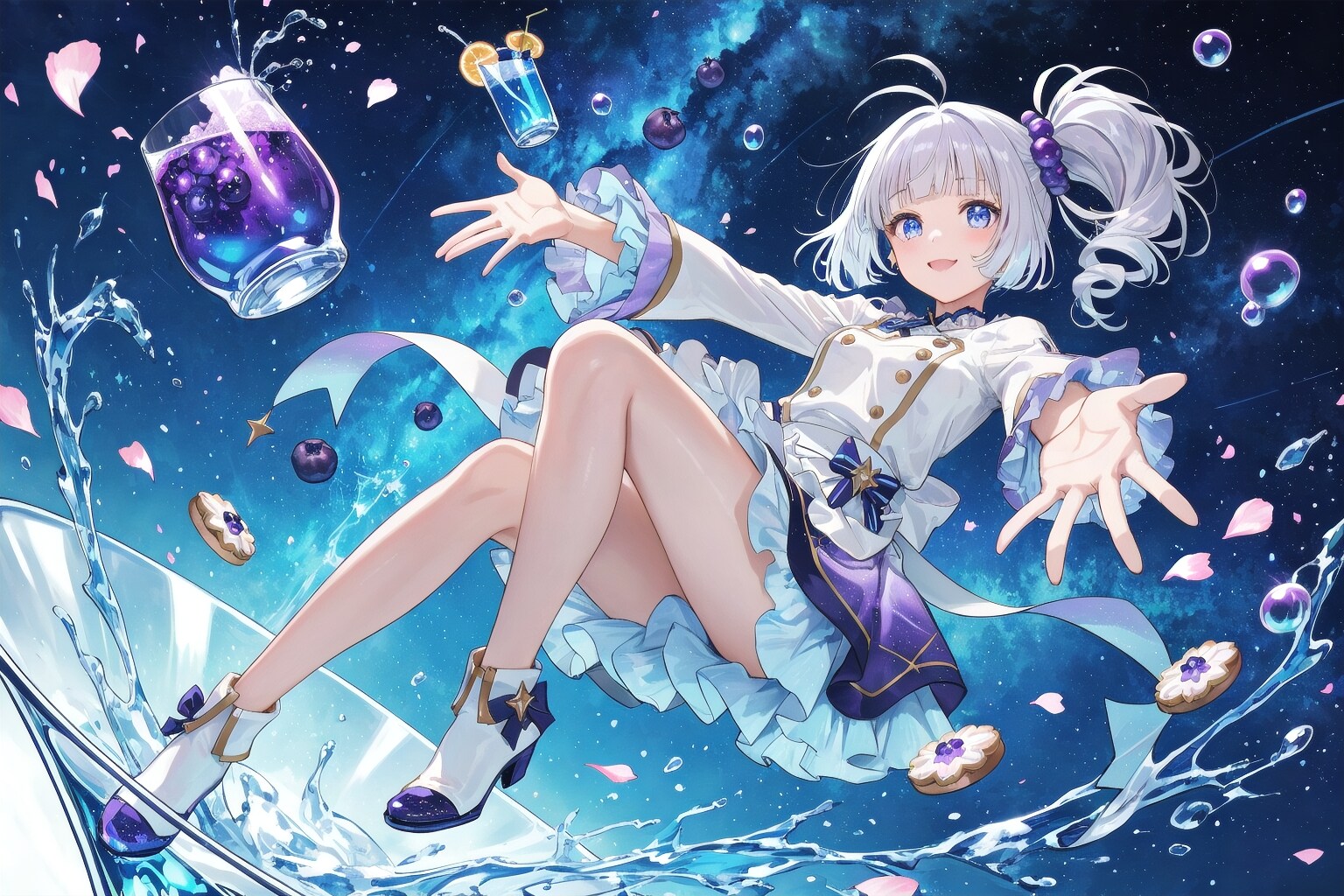 星屑とはじけるブルーベリースカッシュ