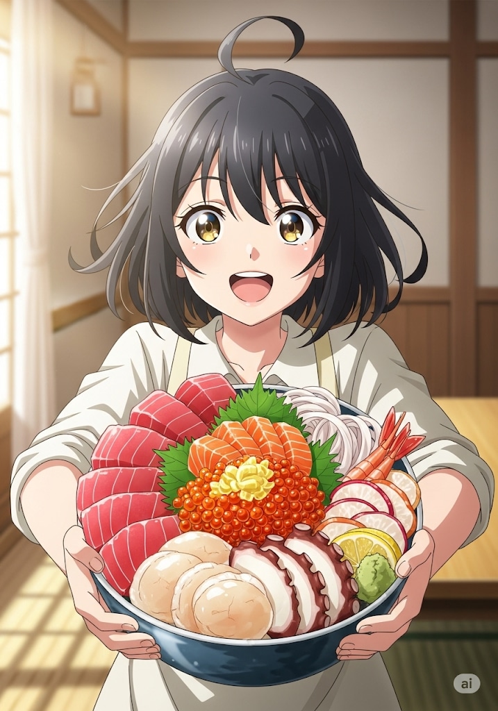 海の宝石箱。どこから手を付ければいいのか迷うわ。 | の人気AIイラスト・グラビア