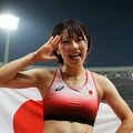 陸上女子、金メダル 2枚目