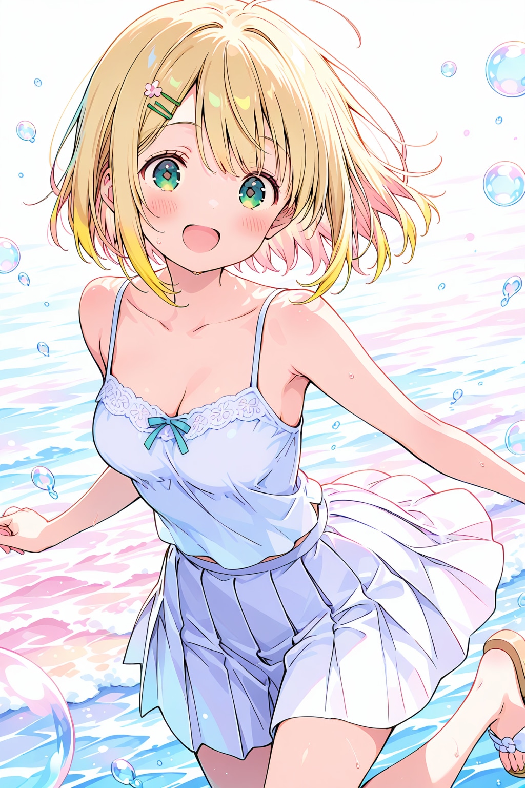 白キャミ千鶴ちゃん