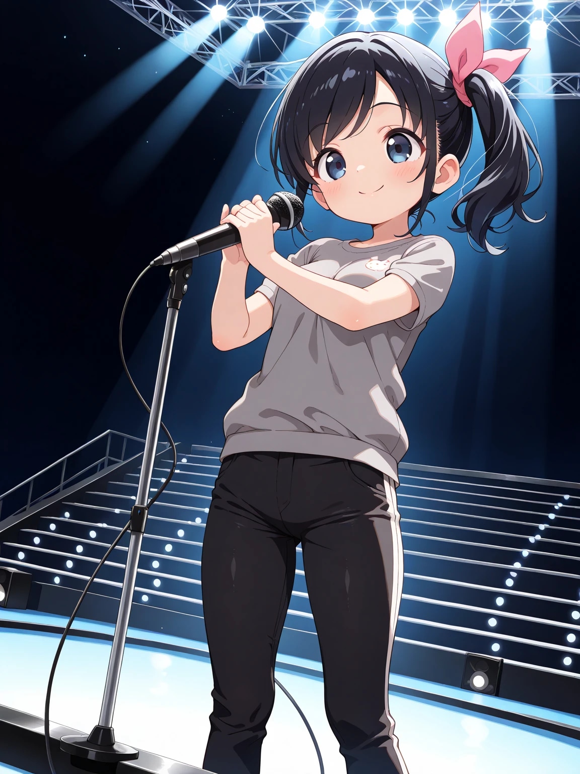 練習中のさやかちゃん