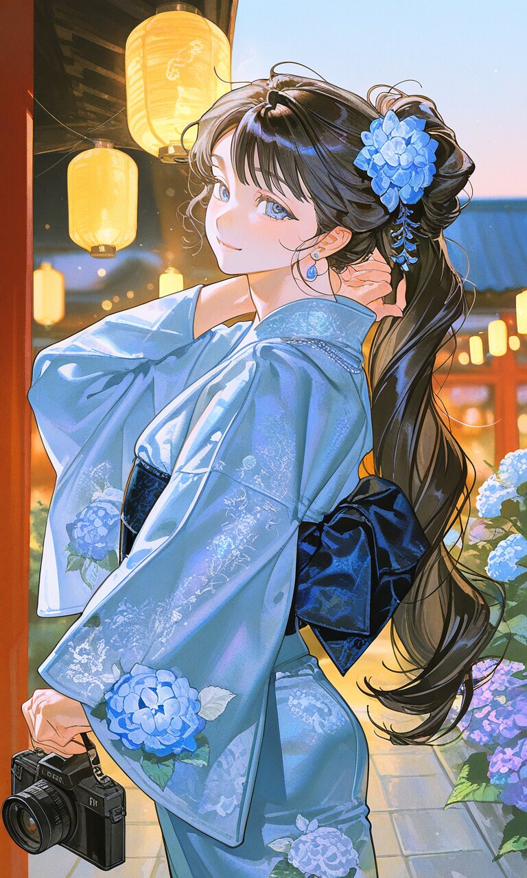 紫陽花に恋して