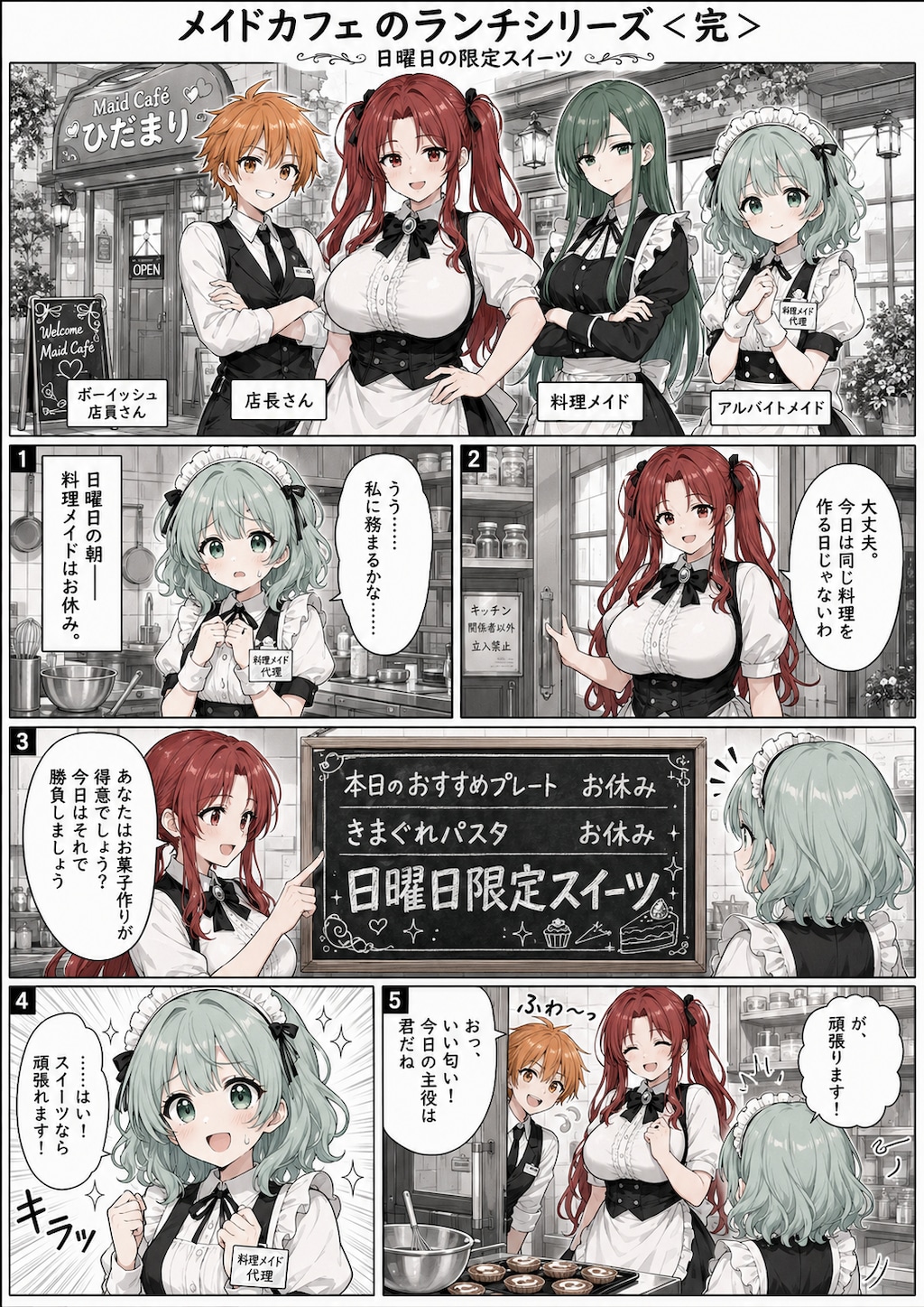 メイドカフェのランチシリーズ＜完＞