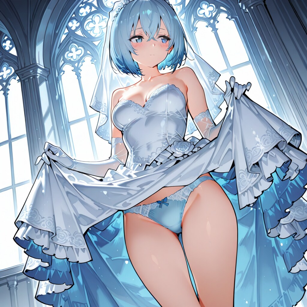 没！水色髪ちゃん