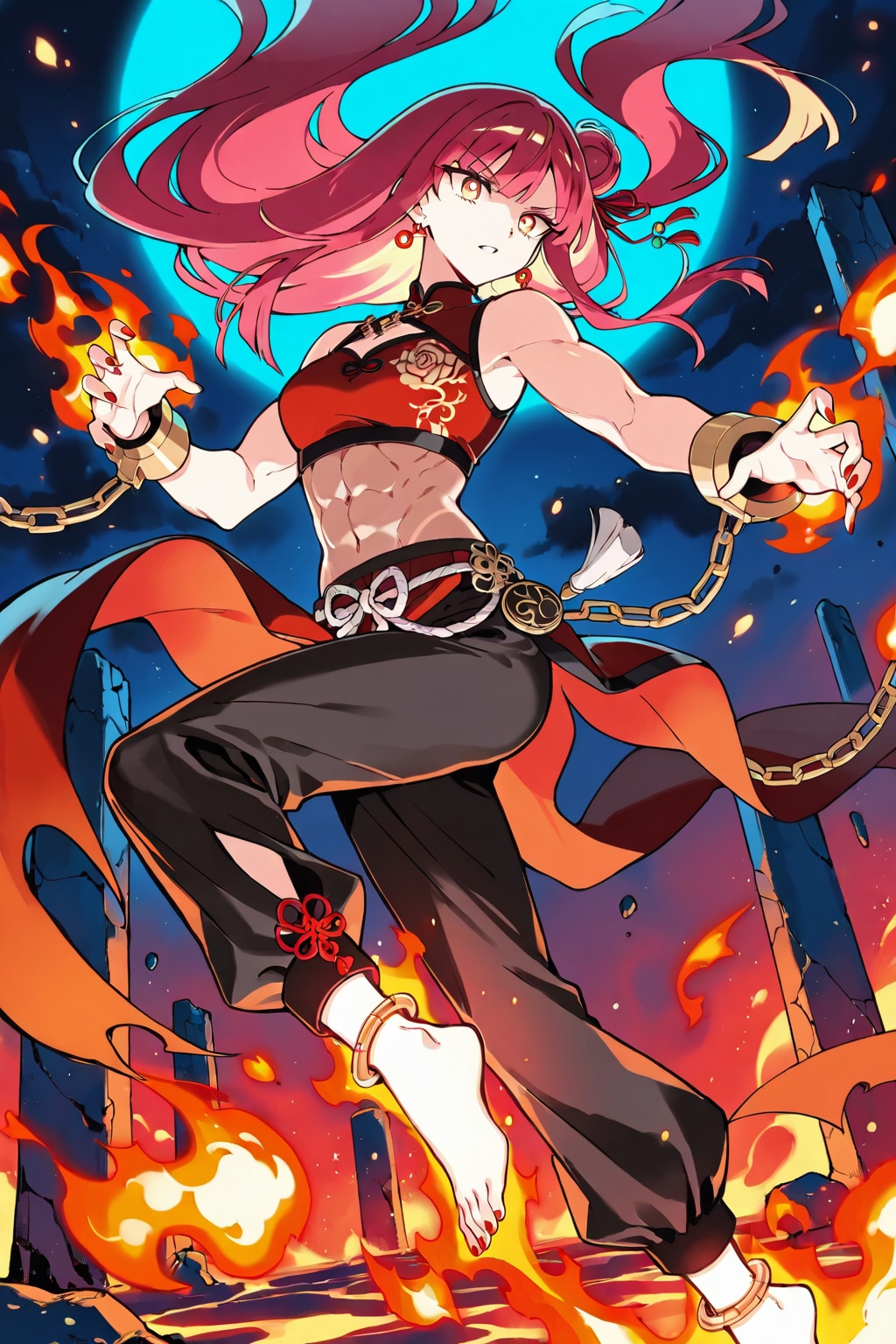 🔥【紅蓮の鎖・焔脚（えんきゃく）】モルジアナ⛓