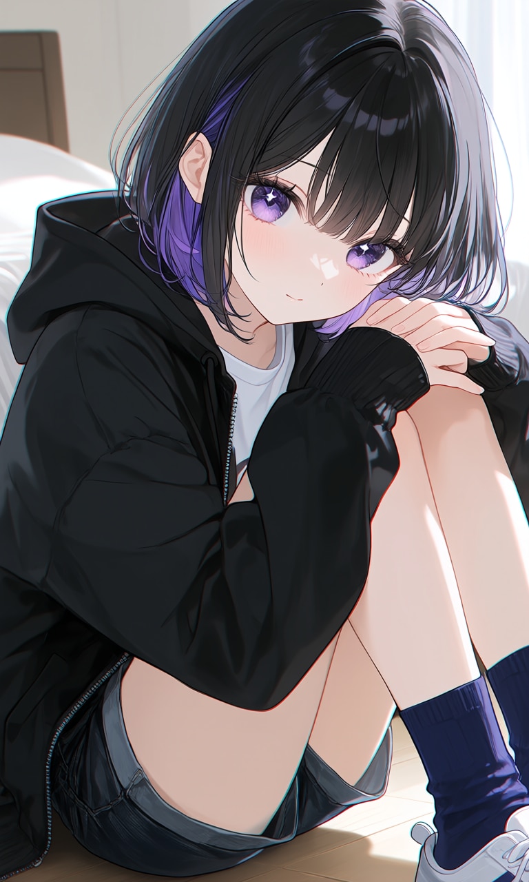 紫色が似合う女の子92 | の人気AIイラスト・グラビア