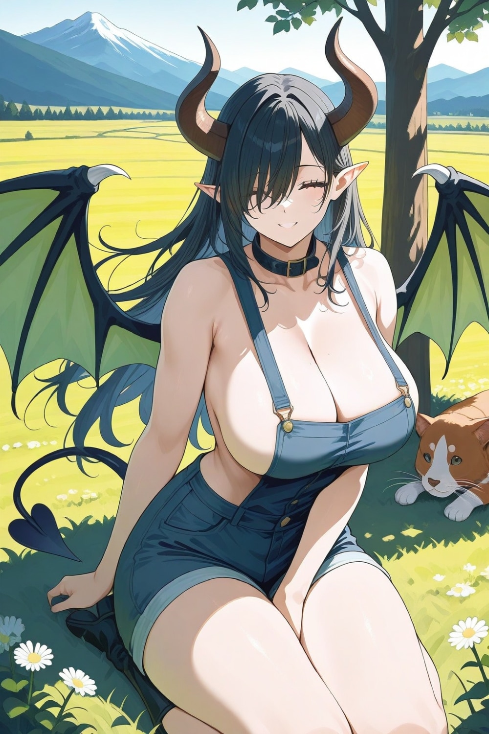オーバーオールコスプレ各種角モンスター娘人妻