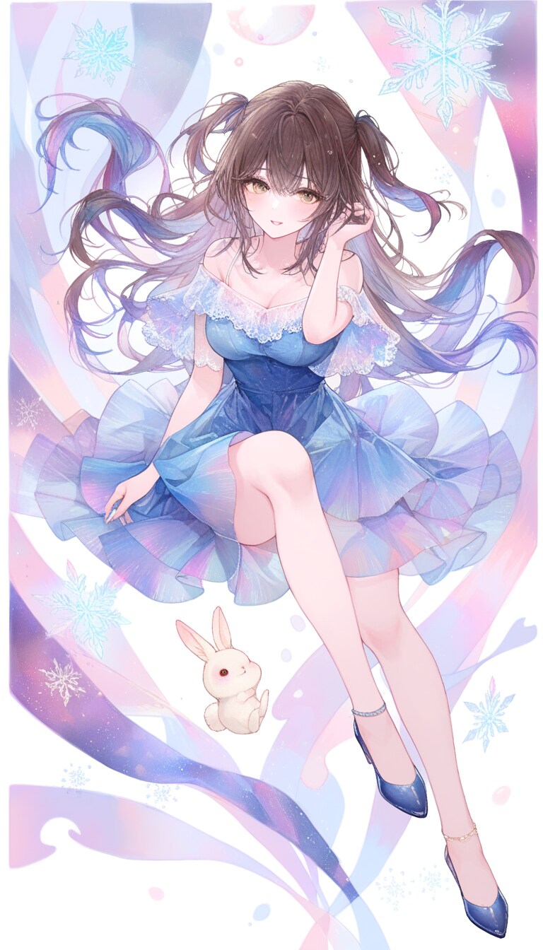 ふんわりドレス姿の美少女 | の人気AIイラスト・グラビア