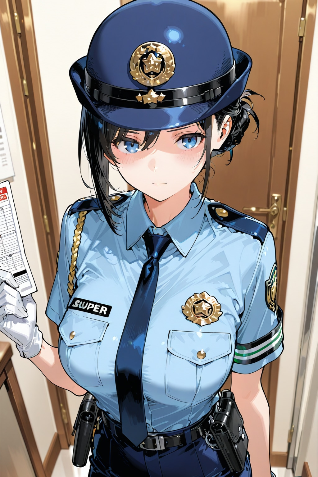 美少女婦人警官