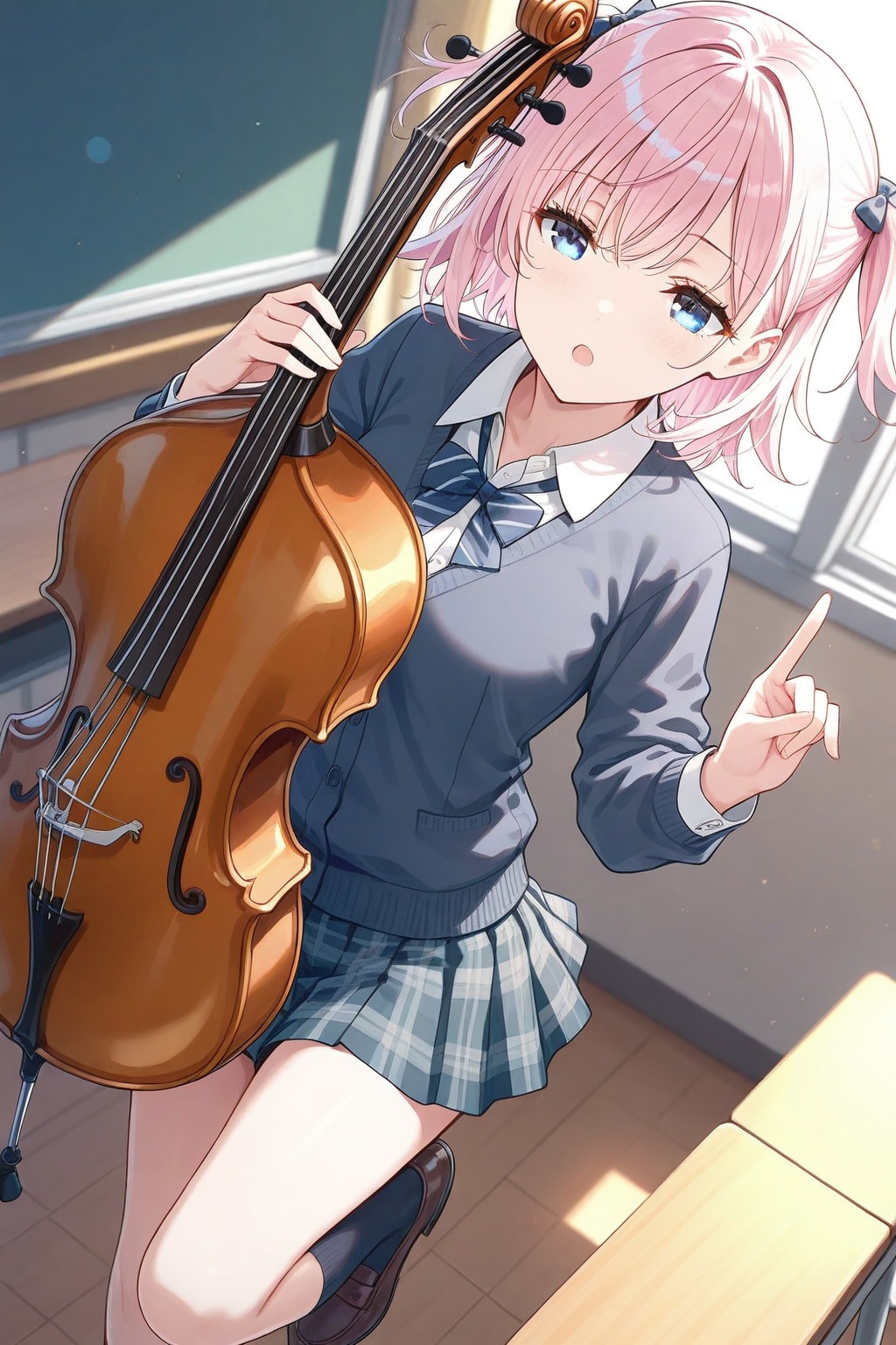 先輩と練習中