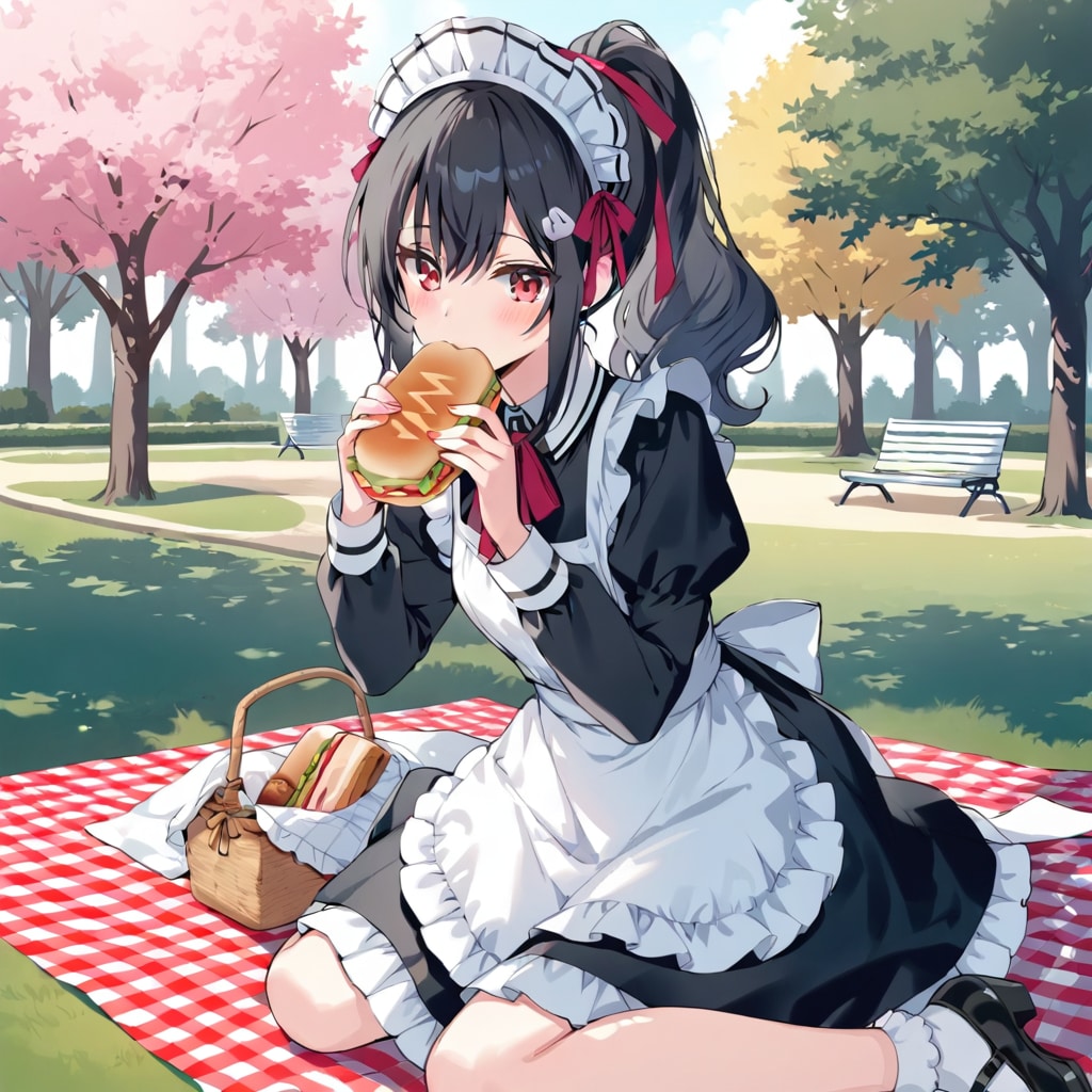 メイドさんとピクニック