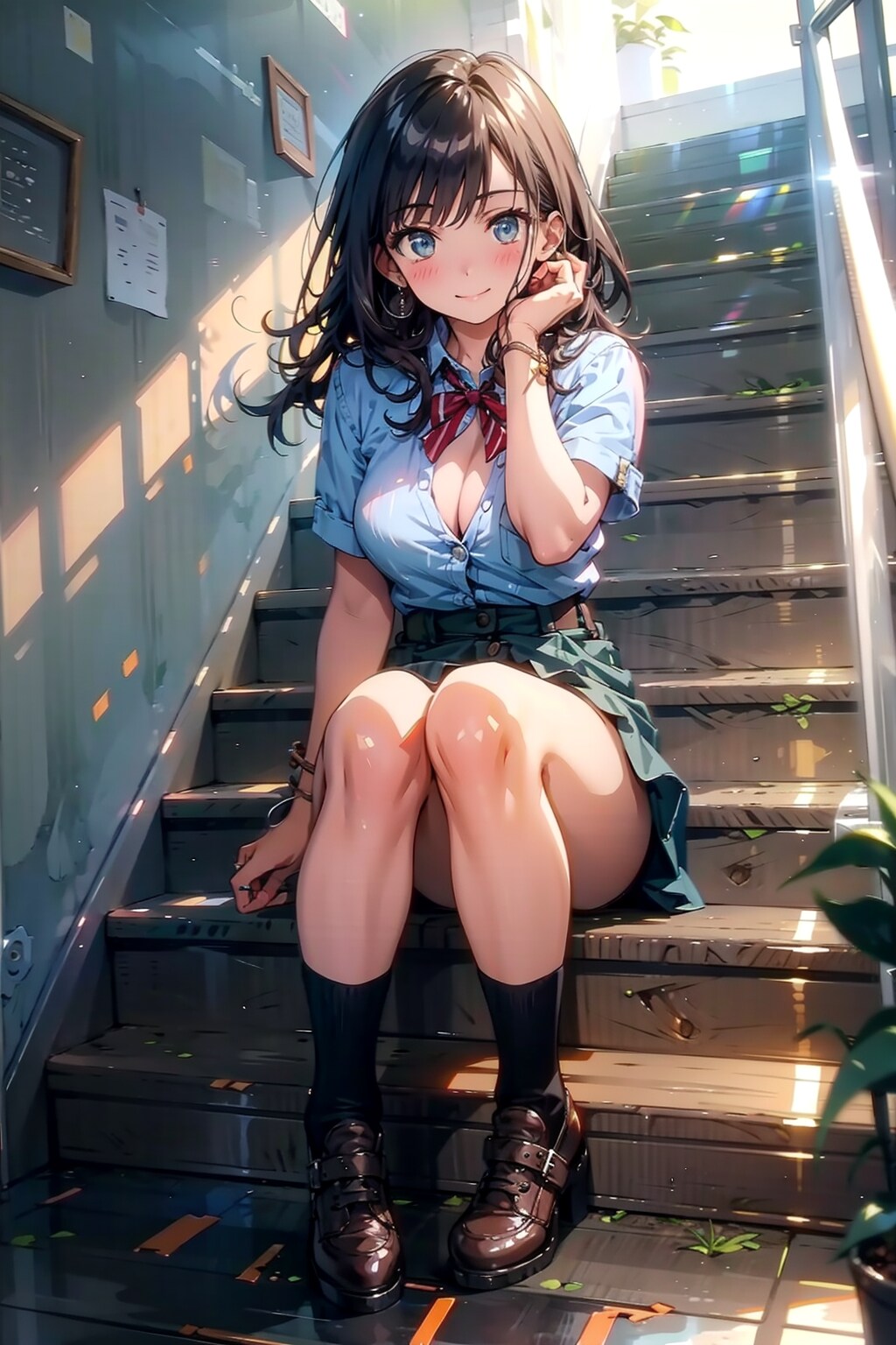 デニムのミニスカート