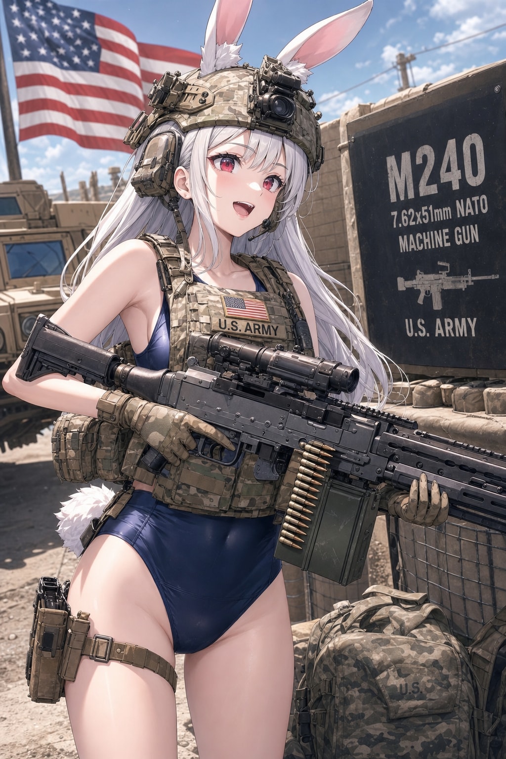 U・S・Aなのです🇺🇸🐰✨ | の人気AIイラスト・グラビア