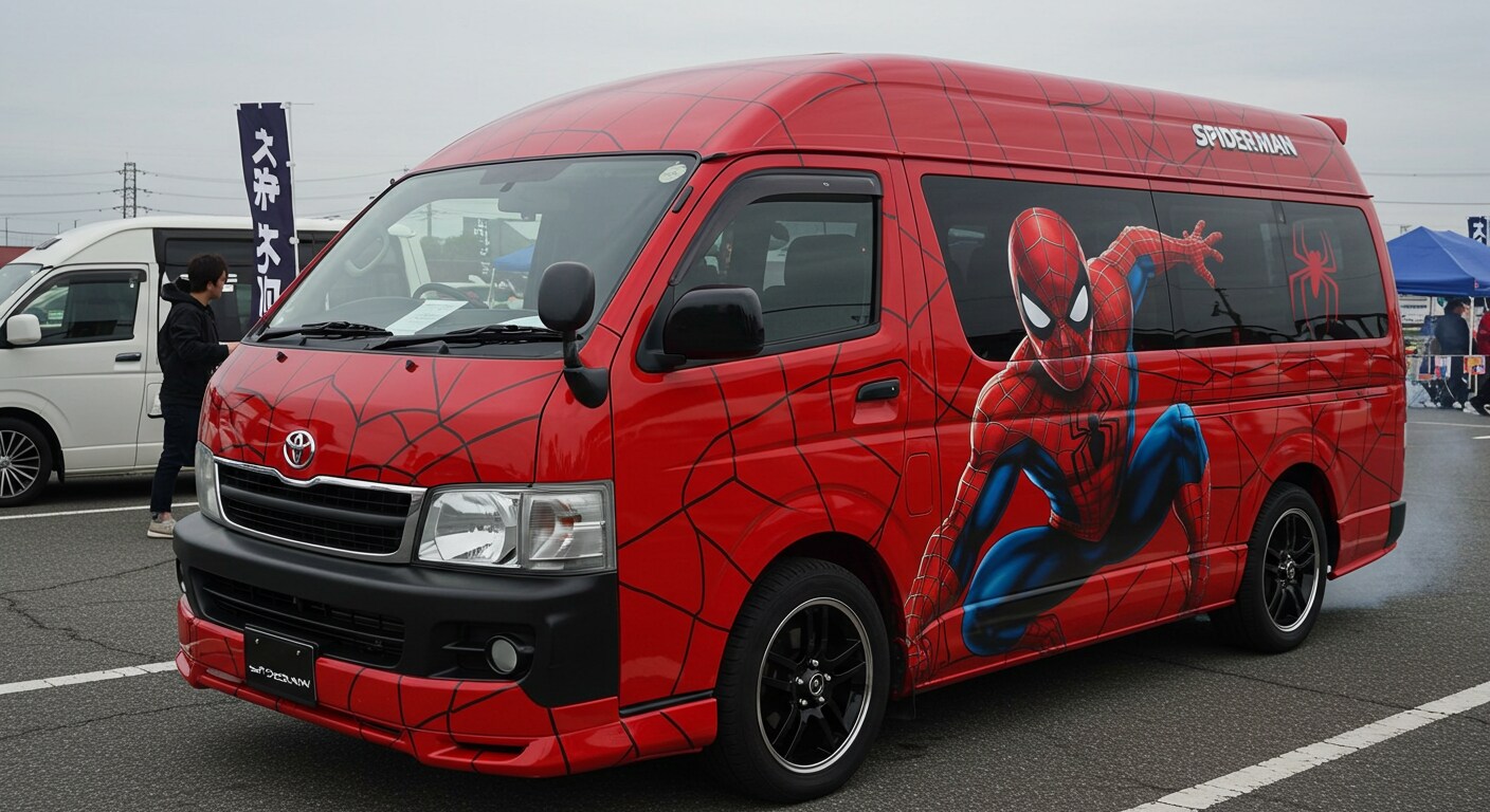 スパイダーマンハイエース