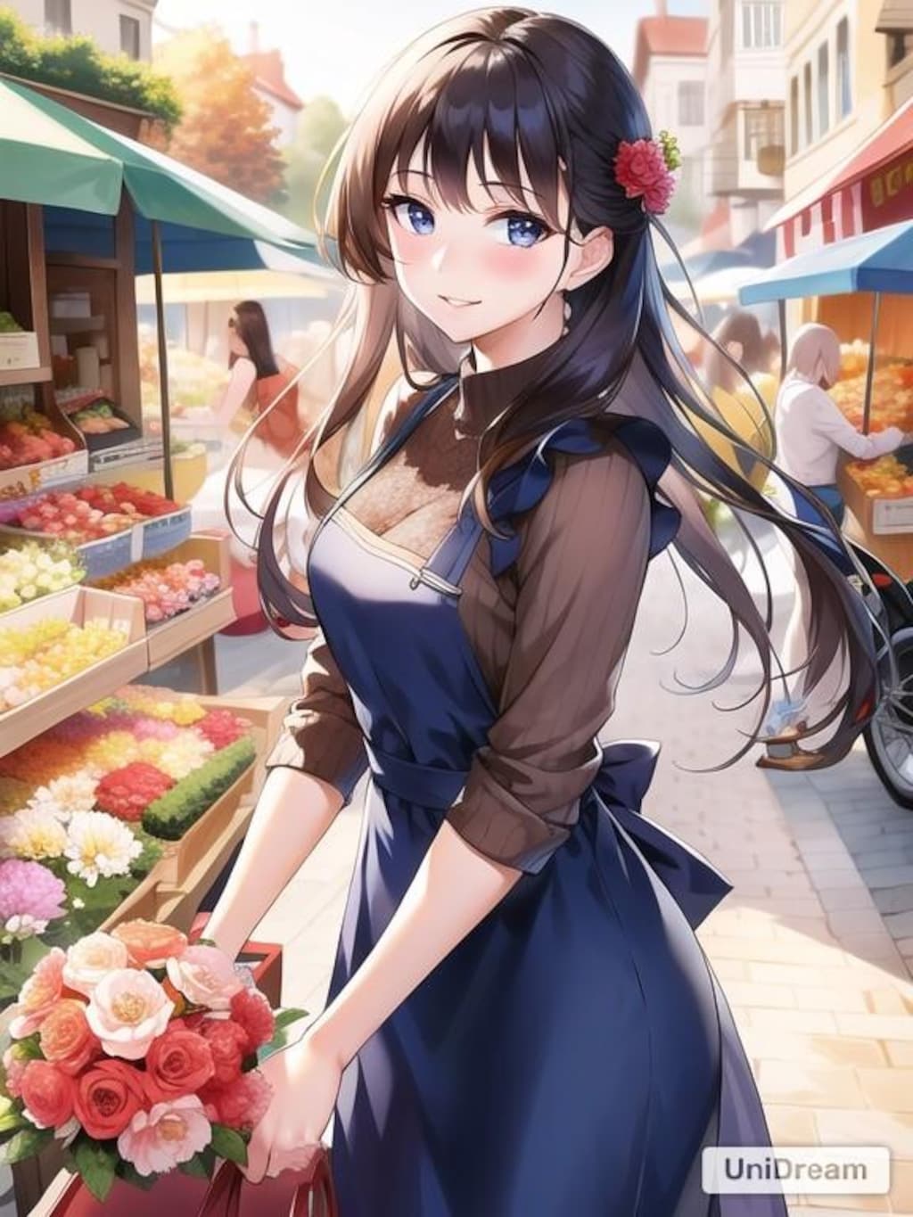 市場のお花屋さん