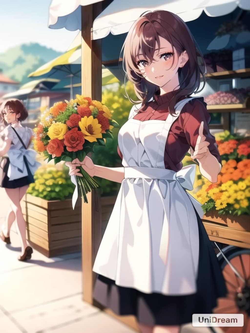 市場のお花屋さん