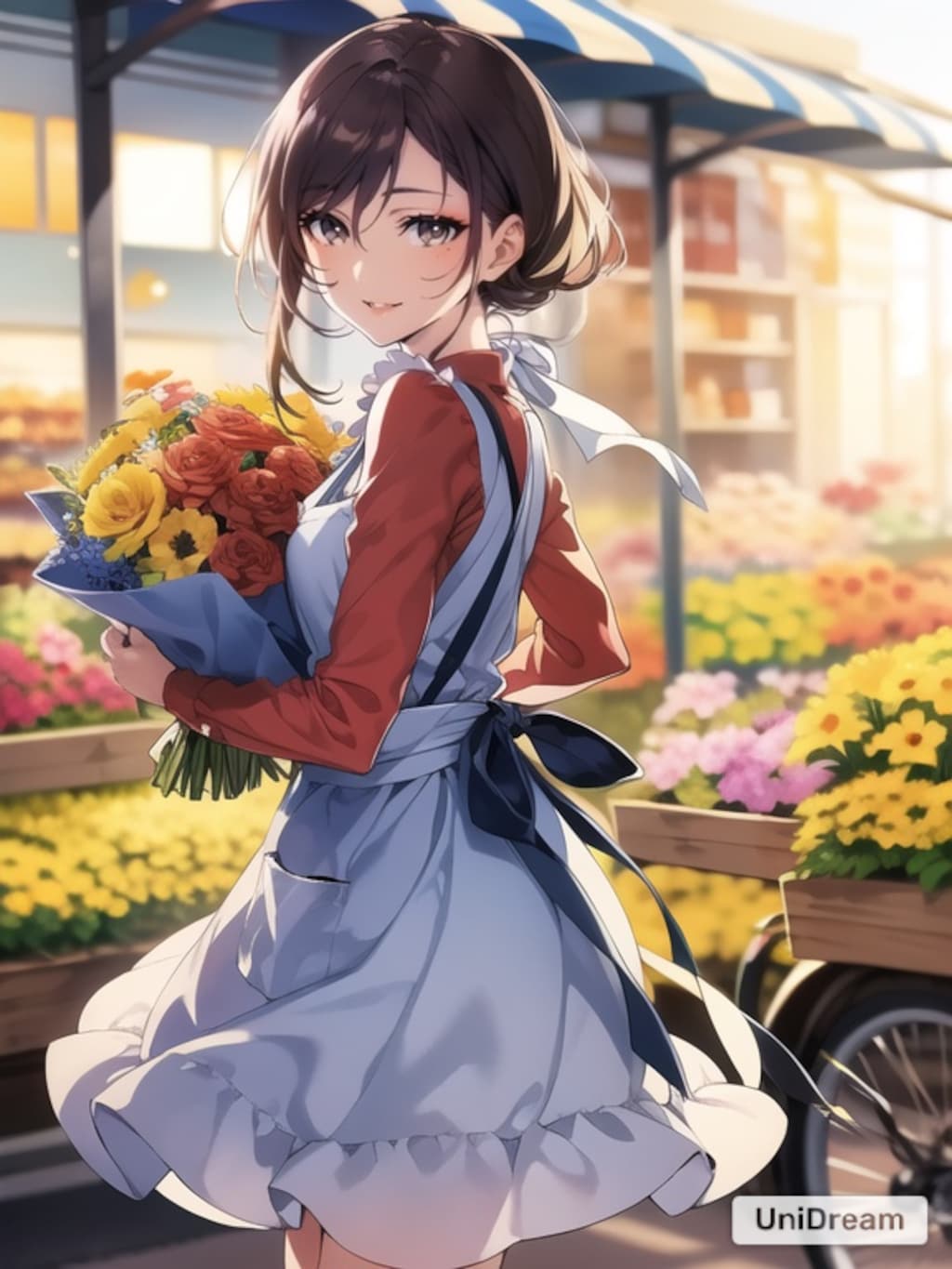 市場のお花屋さん